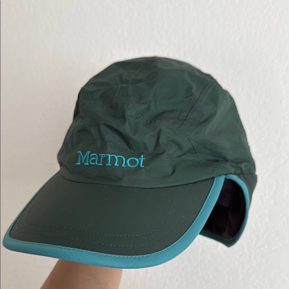 Marmot Fleece-lined Green Cap
